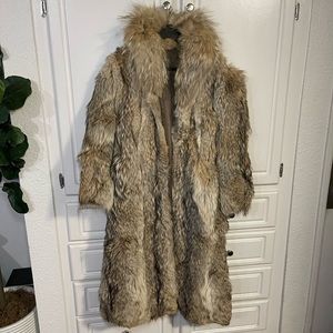 Vintage Long Coyote Fur Women’s Coat